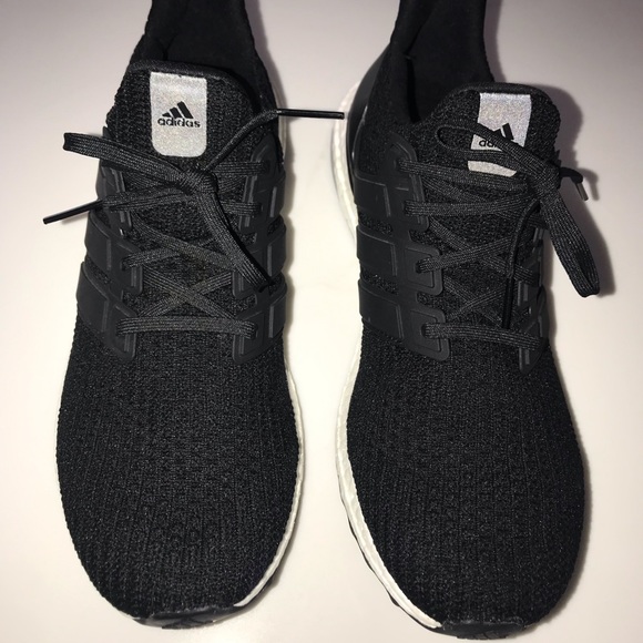 Mens Adidas Ultra Boost Black White Size 12 - Picture 5 of 6